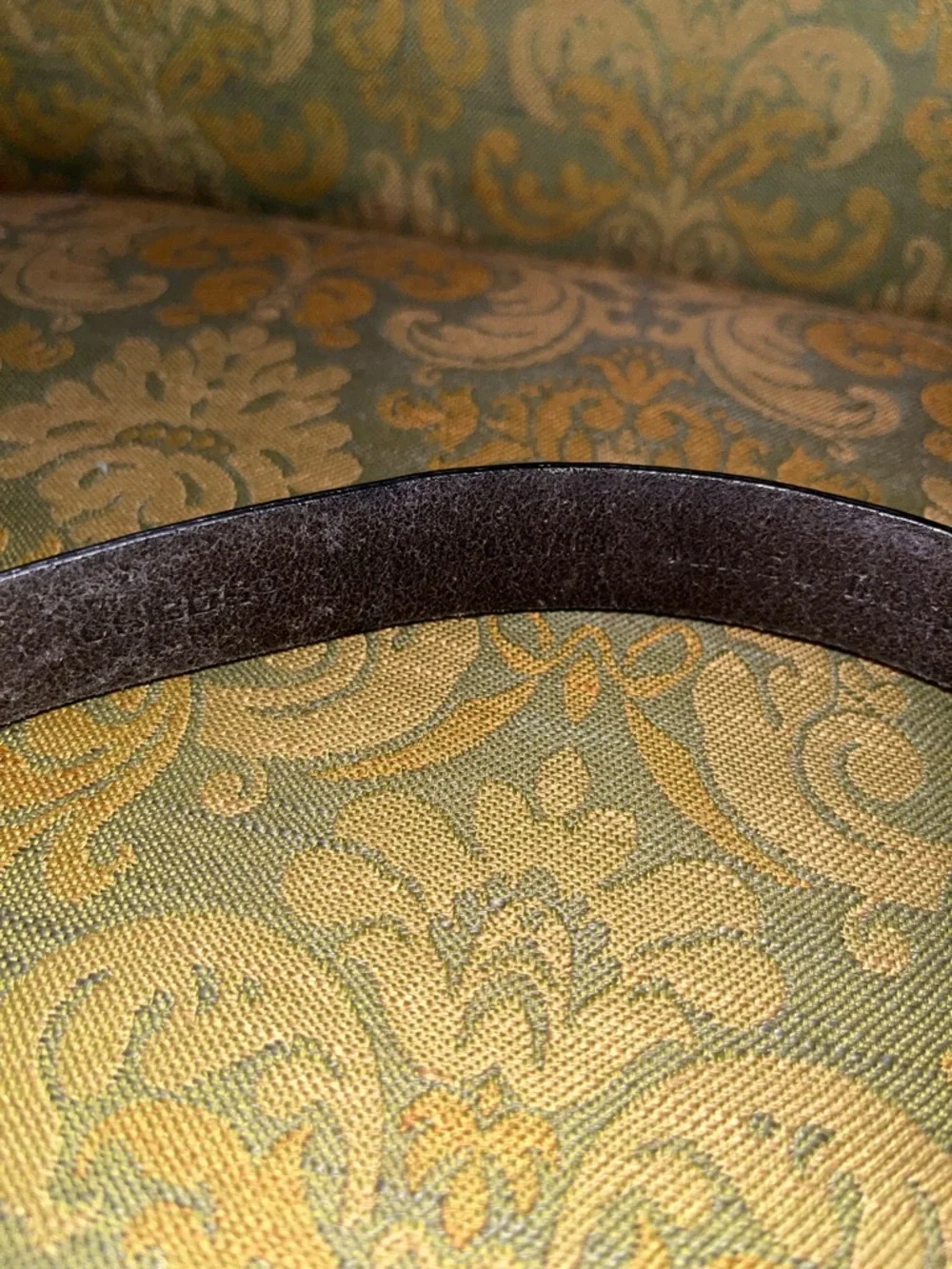 Chico's Black Leather Belt with Silver Sculpted Interlock Buckle - Picture 5 of 7